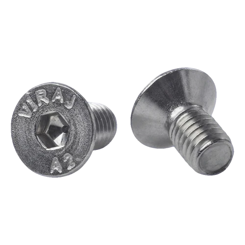 Vite a testa svasata M6x12 mm A2 DIN 7991 – attacco esagonale, acciaio inossidabile 000-814 (1)