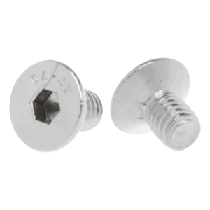 Vite a testa svasata M6x10 DIN 7991 – acciaio inox A2 (AISI 304), attacco esagonale
