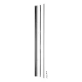 Kozza KB5000 – balcone francese completo in alluminio H1100 mm, sistema piano, anodizzazione opaca 000-850 (4)