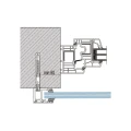 Kozza KB5000 – balcone francese completo in alluminio H1100 mm, sistema piano, anodizzazione opaca 000-850 (7)