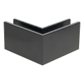 Kozza KE 100 – profilo U angolare interno 90° per balaustre interamente in vetro, grigio scuro 000-855 (2)
