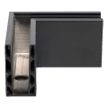 Kozza KE 100 – profilo U d'angolo esterno 90° per balaustre completamente vetrate, grigio scuro RAL 7021 000-858 (3)