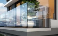 Kozza KE 105 – profilo in alluminio tipo L per balaustre completamente vetrate 5000 mm 000-871 (3)