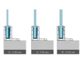 Kozza KE 105 – profilo in alluminio tipo L per balaustre completamente vetrate 5000 mm 000-871 (5)