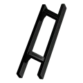 PINOX maniglia per porta rettangolare bifacciale 40×20 mm nero satinato 500 mm 000-735 (1)