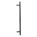 PSG maniglia per porta unilaterale rotonda nera 32×1200 mm AISI 304 – fissaggio 45° 000-721 (1)