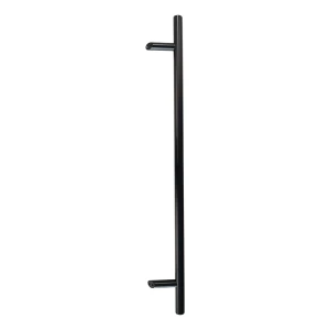 PSG maniglia per porta unilaterale rotonda nera 32×1200 mm AISI 304 – fissaggio 45°