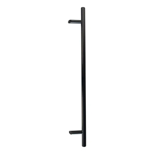 PSG maniglia per porta unilaterale rotonda nera 32×1200 mm AISI 304 – fissaggio 45° 000-721 (1)