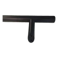 PSG maniglia per porta unilaterale rotonda nera 32×1200 mm AISI 304 – fissaggio 45° 000-721 (3)