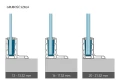 Kozza KE 105 – profilo in alluminio a L per ringhiere interamente vetrate 5000 mm nero 000-872 (8)