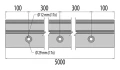 Kozza KE 105 – profilo in alluminio a L per ringhiere interamente vetrate 5000 mm nero 000-872 (9)