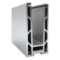 Kozza KF 1000 – profilo in alluminio a U per balaustre completamente in vetro 5000 mm con drenaggio 000-878 (2)