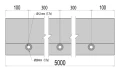 Kozza KE 120 – profilo a U per parapetti completamente in vetro 5000 mm, fissaggio laterale 000-877 (7)