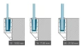 Kozza KE 120 – profilo a U per parapetti completamente in vetro 5000 mm, fissaggio laterale 000-877 (9)