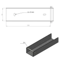 Profilo a "C" connettore staffa per sottofondazione 200x50 verde GPV-700-33 (3)