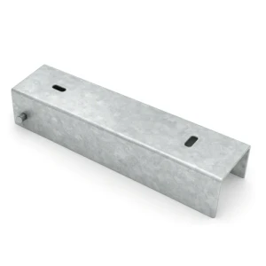 Profilato a C di collegamento supporto per muretto 200x50 zincato