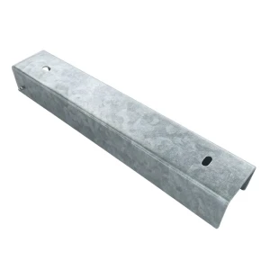 Profilo a C collegamento supporto per zoccolatura 300x50 zincato