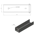 Giunto a C per muretto 300x50 marrone GPV-700-55 (3)