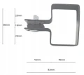 Morsetto terminale per pannelli di recinzione 40x60 zincato GPV-700-14 (3)