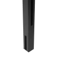Montante angolare ringhiera 45x45x1283mm vetro 8,72mm grigio scuro Kozza KR7500 000-890 (2)