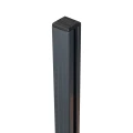 Montante angolare ringhiera 45x45x1283mm vetro 8,72mm grigio scuro Kozza KR7500 000-890 (3)