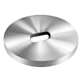 Distanziatore PSG per connettori puntuali ø 50 mm / 5 mm – foro ovale, AISI 304 satinato 000-896 (1)