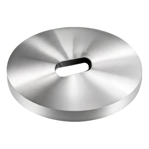 Distanziatore PSG per connettori puntuali ø 50 mm / 5 mm – foro ovale, AISI 304 satinato