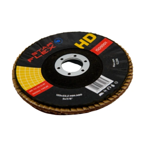 Starflex HD – disco lamellare ceramico T29 125 mm per acciaio e INOX, grana 40 000-940 (1)