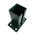 Base per palo di recinzione 80x80 mm 8 mm verde 000-787 (2)