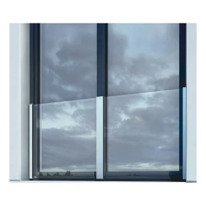 Kozza KB5100 – balcone francese in alluminio H1100 mm, vetro 16–17,52 mm, anodizzato opaco