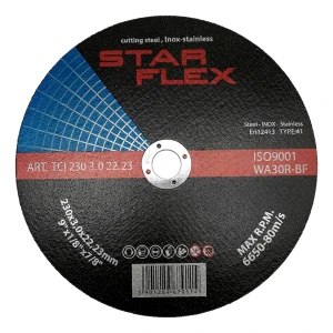 Starflex disco da taglio per acciaio e INOX 230 × 3,0 mm tipo 41