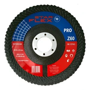 Starflex PRO – disco lamellare per saldature d'angolo 125 mm, grana Z60