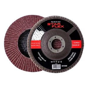 Starflex – disco lamellare piatto per acciaio 125 mm grana 40 (T27)