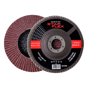 Disco lamellare Star Flex per acciaio T29 125 mm grana 40