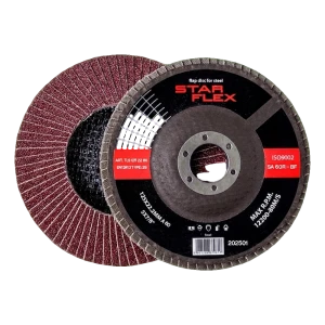 Disco lamellare curvo Star Flex T29 125 mm per acciaio – grana 60