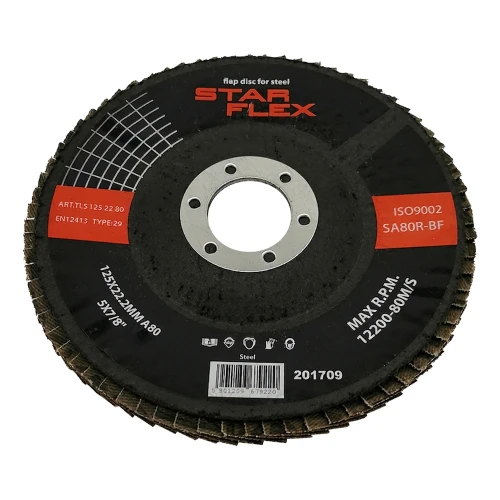 Disco lamellare curvato Star Flex T29 125 mm per acciaio – grana 80 000-973 (1)