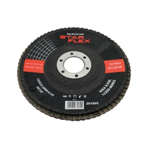 Disco lamellare StarFlex per acciaio T29 125 mm – granulazione 120