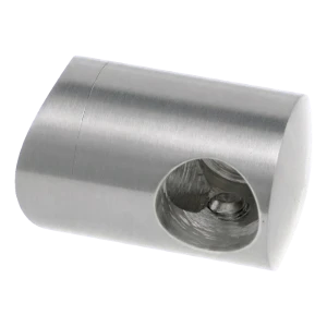 PSG staffa per corrimano terminale sinistra per barra fi 12 mm su tubo fi 42,4 mm – acciaio inossidabile AISI 304 satinato