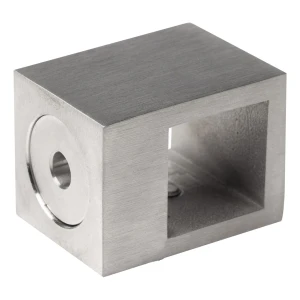 PSG – staffa passante per ringhiere per asta 20×20 mm AISI 304 satinata