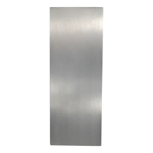 Tappo laterale in alluminio Kozza per profilo ringhiera in vetro U – satinato 121×45 mm