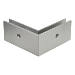 Profilo angolare PSG U esterno per balaustre tutto vetro 200×119×47 mm – fissaggio laterale