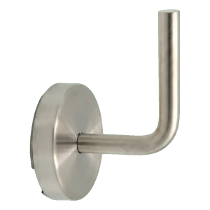 Supporto per corrimano a parete con rosone Ø 70 mm – acciaio inox AISI 304 satinato