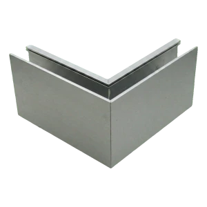 PSG Profilo U angolare esterno per balaustre completamente vetrate 200×120×45 mm – alluminio satinato