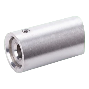 Fissaggio assiale per corrimano fi 42,4 mm a parete – acciaio inossidabile AISI 304 satinato