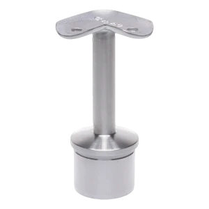 PSG supporto corrimano angolare 90° incollato – sistema balaustre 42,4 mm, acciaio inossidabile satinato