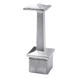 Supporto corrimano angolare 42,4 mm per montante 40x40 mm – acciaio inossidabile AISI 304 satinato