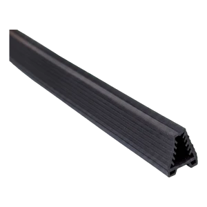 Guarnizione per corrimano su vetro 16–17,5 mm, profilo 24x24 mm, lunghezza 5 m