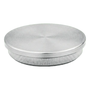 Tappo piatto a incastro per tubo corrimano 42,4 mm AISI 304 satinato