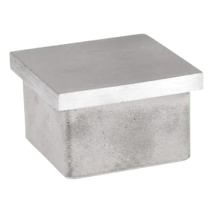 Tappo a pressione per profilo quadrato 40×40×2 mm – acciaio inossidabile AISI 304 satinato