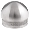 Tappo elissoidale Kozza a pressione per tubo di balaustra 42,4 mm – acciaio AISI 304 satinato 001-095 (1)